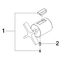 Dornbracht Mengenreguliergriff Vaia Dark Platinum gebürstet, 11432809-99... DORNBRACHT-11432809-99 4099477405261 (Abb. 1)