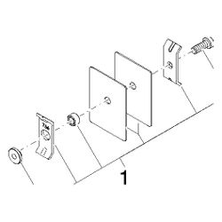 Dornbracht Befestigungssatz für zweiseitige Glasmontage, 1235197090... DORNBRACHT-1235197090 4029011642340 (Abb. 1)