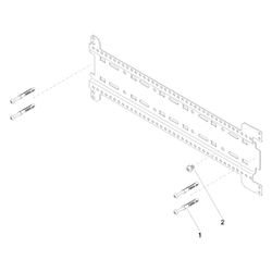 Dornbracht Montageschiene Symetrics xGRID 555x135x12mm, 2 Stück... DORNBRACHT-1237097090 4099477015392 (Abb. 1)