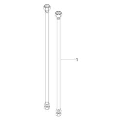 Dornbracht Druckschläuche, 2x 3/8"x1/2"x500mm, 1250697090... DORNBRACHT-1250697090 4029011711473 (Abb. 1)