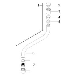 Dornbracht Auslauf für TARA, 280x67x175mm, Platin gebürstet, 13101890-06... DORNBRACHT-13101890-06 4029011327469 (Abb. 1)