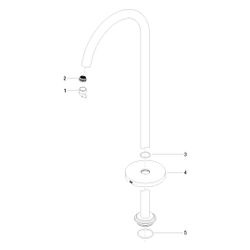 Dornbracht Wannenauslauf Meta für freistehende Montage, Ausladung 282mm, 28,6l/... DORNBRACHT-13672661-33 4029011761546 (Abb. 1)
