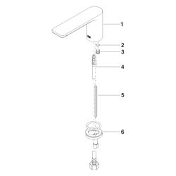 Dornbracht Lisse Waschtisch-Standauslauf ohne Ablaufgarnitur 13700845 chrom... DORNBRACHT-13700845-00 4029011749797 (Abb. 1)