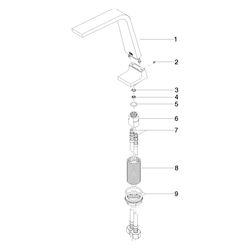 Dornbracht Waschtisch-Standauslauf CL.1 ohne Ablaufgarnitur H 204mm Ausladung 1... DORNBRACHT-13715705-99 4029011796166 (Abb. 1)