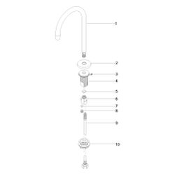 Dornbracht Waschtisch-Standauslauf Tara ohne Ablaufgarnitur Ausladung 166mm 7l/... DORNBRACHT-13716882-27 4099477252797 (Abb. 1)