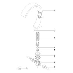 Dornbracht CYO Waschtisch-Standauslauf ohne Ablaufgarnitur 13717811 platin matt... DORNBRACHT-13717811-06 4029011847820 (Abb. 1)