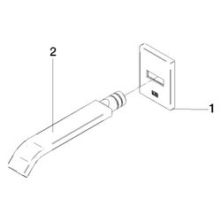 Dornbracht Waschtisch-Wandauslauf IMO ohne Ablaufgarnitur Ausladung 170mm, 4,5l... DORNBRACHT-13800671-06 4099477153629 (Abb. 1)