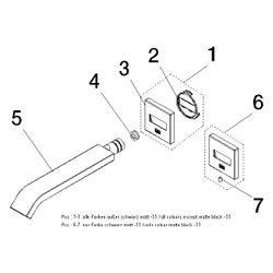 Dornbracht Wannenauslauf IMO für Wandm. Ausladung 200mm, 25,1l/min, Platin gebü... DORNBRACHT-13801670-06 4029011689239 (Abb. 1)