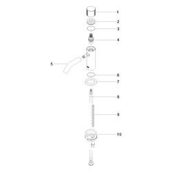 Dornbracht Meta Standventil, Kaltwasser 17500660 schwarz matt... DORNBRACHT-17500660-33 4029011761812 (Abb. 1)