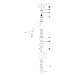 Dornbracht Tara Standventil, Kaltwasser17500892 chrom... DORNBRACHT-17500892-00 4029011524585 (Abb. 1)