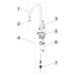 Dornbracht Kaltwasser-Armatur Tara Ultra, Ausladung 146mm, max. 3,8l/min, Messi... DORNBRACHT-17872875-28 4099477380148 (Abb. 1)