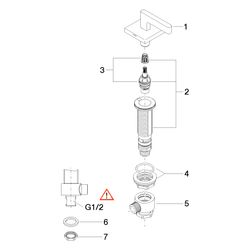 Dornbracht CL.1 Seitenventil Serienspezifisch 20000716 platin matt... DORNBRACHT-20000716-06 4029011705748 (Abb. 1)