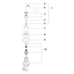 Dornbracht Seitenventil für Tara Classic, Platin gebürstet, 20000880-06... DORNBRACHT-20000880-06 4029011184895 (Abb. 1)
