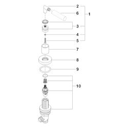 Dornbracht Seitenventil für Tara Classic, Platin matt, 20000881-06... DORNBRACHT-20000881-06 4029011184932 (Abb. 1)