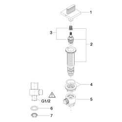 Dornbracht CL.1 Seitenventil rechtsschließend 20001705 platin matt... DORNBRACHT-20001705-06 4029011705359 (Abb. 1)