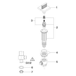 Dornbracht CL.1 Seitenventil rechtsschließend 20002705 platin matt... DORNBRACHT-20002705-06 4029011705366 (Abb. 1)