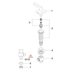 Dornbracht CL.1 Seitenventil Serienspezifisch 20004715 platin matt... DORNBRACHT-20004715-06 4029011705762 (Abb. 1)