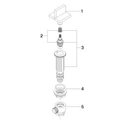 Dornbracht Seitenventil Mem, eckig, rechtsschließend, kalt, lineare Struktur, R... DORNBRACHT-20005782-43 4099477488394 (Abb. 1)