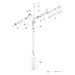 Dornbracht Bidet-Einlochbatterie Madison mit Ablaufgarnitur, Ausladung 125mm, D... DORNBRACHT-24510360-43 4099477488660 (Abb. 1)
