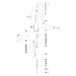 Dornbracht Wannen-Zweilochbatterie Tara, freistehend, Handbr., schwenkbar, 220m... DORNBRACHT-25943882-00 4029011521874 (Abb. 1)