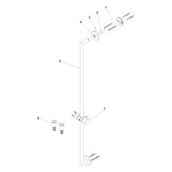 Dornbracht Duschgarnitur für Meta ohne Handbrause Wandrohr mit Schieber Schlauc... DORNBRACHT-26412625-42 4099477413440 (Abb. 1)
