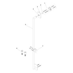 Dornbracht Duschgarnitur Lulu Wandrohr mit Schieber Metallschlauch 1750mm, Chro... DORNBRACHT-26412710-00 4099477409085 (Abb. 1)
