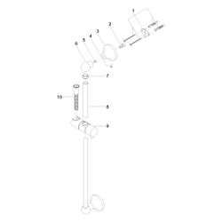 Dornbracht Madison Duschgarnitur ohne Handbrause 26413360 platin... DORNBRACHT-26413360-08 4029011912993 (Abb. 1)