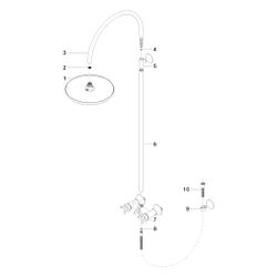 Dornbracht VAIA Shower Pipe mit Brausebatterie 26632809 chrom... DORNBRACHT-26632809-00 4029011892981 (Abb. 1)