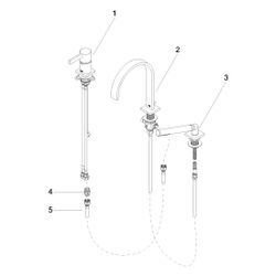 Dornbracht Wannen-Dreiloch-Einhandbatterie Mem, für Wannenrandmontage, 220mm, m... DORNBRACHT-27412782-99 4029011809224 (Abb. 1)