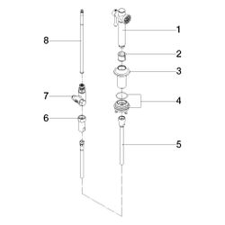 Dornbracht Spülbrausegarnitur Vaia mit runder Rosette, Champagne 22kt Gold... DORNBRACHT-27718809-47 4099477167862 (Abb. 1)