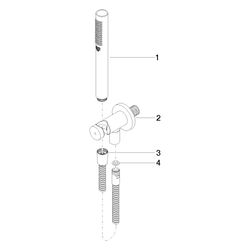 Dornbracht Schlauchbrausegarnitur Serienspezifisch 27802660 schwarz matt... DORNBRACHT-27802660-33 4029011758478 (Abb. 1)