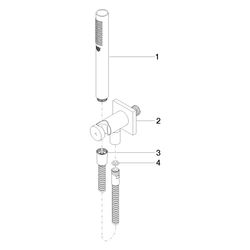 Dornbracht Schlauchbrausegarnitur Serienspezifisch 27802970 Messing gebürstet... DORNBRACHT-27802970-28 4029011898082 (Abb. 1)