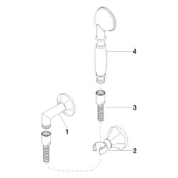 Dornbracht Madison Schlauchbrausegarnitur 27803371 platin matt... DORNBRACHT-27803371-06 4029011719226 (Abb. 1)