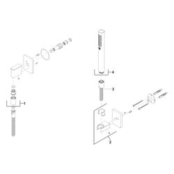 Dornbracht Schlauchbrausegarnitur Lulu mit Einzelrosetten Metallschlauch 1250mm... DORNBRACHT-27808710-06 4029011436208 (Abb. 1)