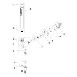 Dornbracht Schlauchbrausegarnitur, integ. Brausehalter Meta FlowReduce 6,8l... DORNBRACHT-27812660-280010 4099477414485 (Abb. 1)