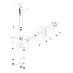 Dornbracht Schlauchbrausegarnitur mit integriertem Brausehalter Symetrics, 60x6... DORNBRACHT-27812970-28 4099477414867 (Abb. 1)