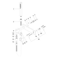 Dornbracht Schlauchbrausegarnitur mit Abdeckplatte Symetrics 240x60mm Metallsch... DORNBRACHT-27818980-06 4029011492471 (Abb. 1)