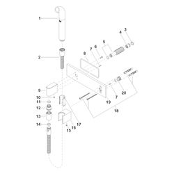 Dornbracht Gießrohr mit Abdeckplatte 240x60mm 15l/min Anschluss G 1/2", Platin... DORNBRACHT-27838979-08 4029011685118 (Abb. 1)