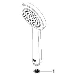 Dornbracht Handbrause 100mm 15l/min G 1/2", Schwarz matt, 28015979-33... DORNBRACHT-28015979-33 4029011921872 (Abb. 1)