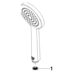 Dornbracht Handbrause 6,8 l/min Serienneutral 28015979FF0010 schwarz matt... DORNBRACHT-28015979-330010 4029011921889 (Abb. 1)