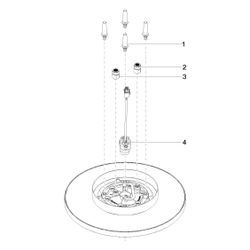 Dornbracht Regenbrause für Deckenanbindung mit Licht D 300mm Pure Rain 12l/min ... DORNBRACHT-28032970-46 4099477009520 (Abb. 1)