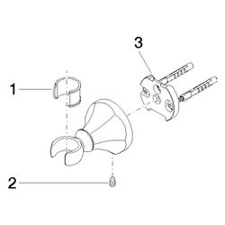 Dornbracht Brausehalter für Madison, Rosette D 60mm, 28050371-06... DORNBRACHT-28050371-06 4029011719172 (Abb. 1)