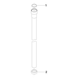 Dornbracht Kneipp-Schlauch Water Tube 2000mm, Weiß/Messing gebürstet 23kt Gold... DORNBRACHT-28285979-28 4029011898457 (Abb. 1)