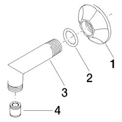 Dornbracht Madison Wandanschlussbogen 28450370 Messing... DORNBRACHT-28450370-09 4029011237607 (Abb. 1)