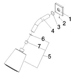 Dornbracht Kopfbrause IMO Ausladung 180-210mm Brausekopf 100mm 7l/min Anschluss... DORNBRACHT-28504670-43 4099477489391 (Abb. 1)