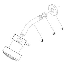 Dornbracht Kopfbrause Ausladung 200mm Brausekopf 92mm 9l/min Anschluss G 1/2", ... DORNBRACHT-28508979-33 4029011529962 (Abb. 1)