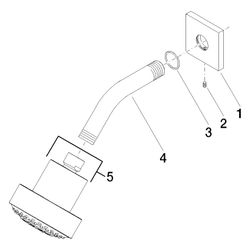 Dornbracht Kopfbrause Symetrics Ausladung 200mm Brausekopf 92mm 9l/min Anschlus... DORNBRACHT-28508980-06 4029011502484 (Abb. 1)