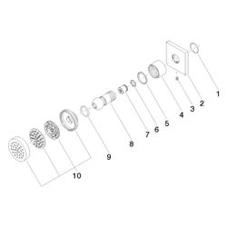Dornbracht Seitenbrause MEM 5l/min Brausekopf 55mm Kugelgelenk 25 Grad schwenkb... DORNBRACHT-28518782-99 4029011798368 (Abb. 1)
