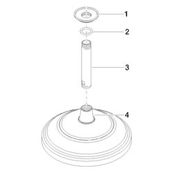 Dornbracht Regenbrause mit Deckenanbindung Madison 14l/min, D 200mm, Dark Bronz... DORNBRACHT-28565977-43 4099477489568 (Abb. 1)