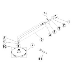Dornbracht Regenbrause IMO mit Wandanbindung Metall D 220mm Ausladung 450mm 9l/... DORNBRACHT-28647670-46 4099477316710 (Abb. 1)